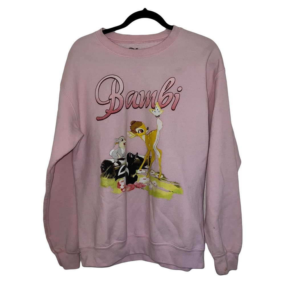 vintage pink disney bambi sweatshirt